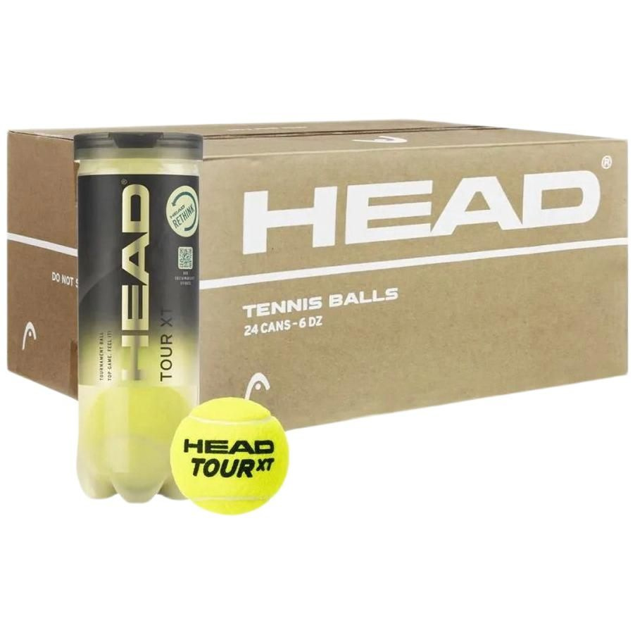 Head Мячи для большого тенниса HEAD TOUR XT - 3B (1 коробка, 24 банки, 72 мяча)  #1