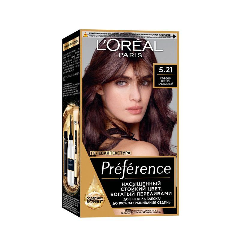 L'Oreal Paris Стойкая краска для волос Preference т.5.21 Нотр-Дам 174 мл  #1