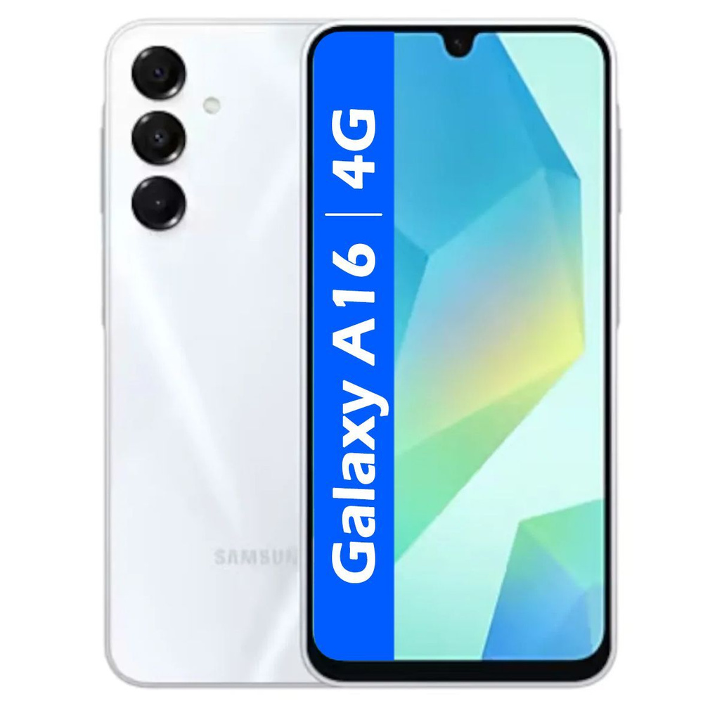 Samsung Смартфон РОСТЕСТ(ЕВРОТЕСТ) Galaxy A16 4G 4/128 ГБ, серый #1