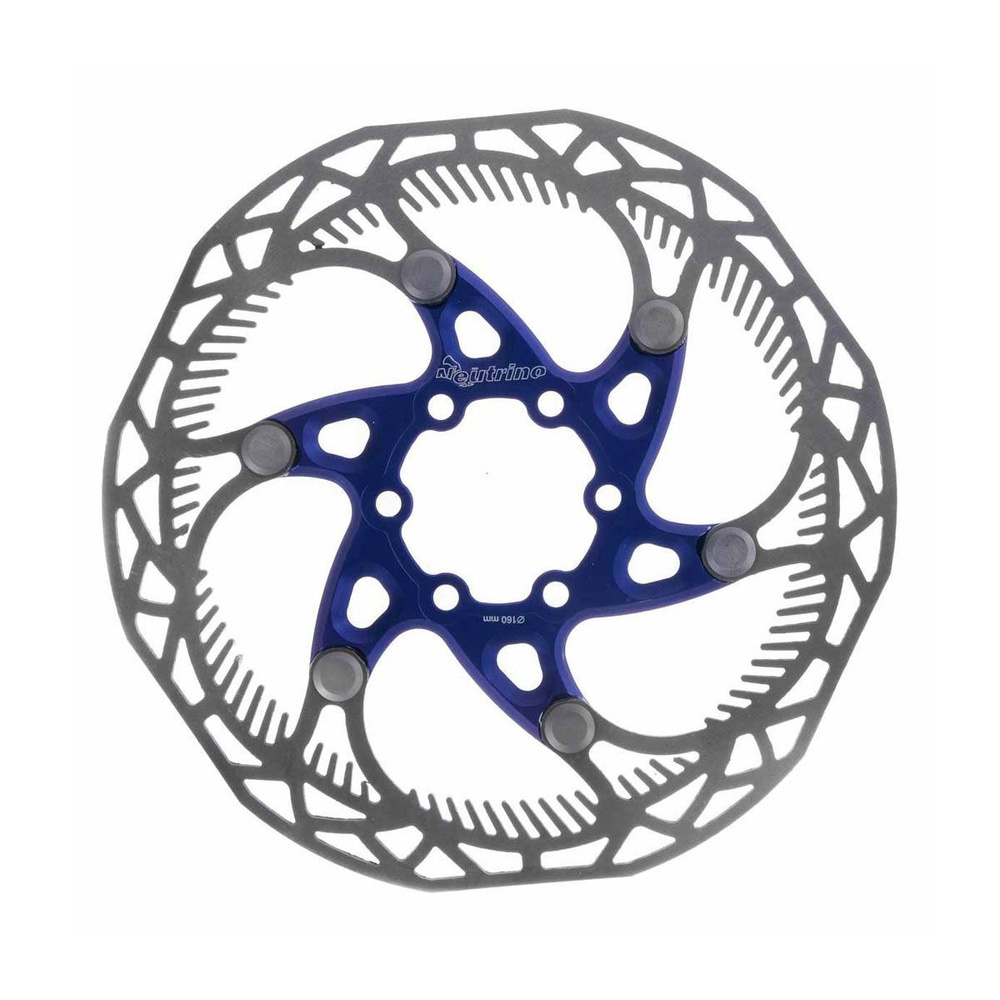 Диск тормозной Neutrino на пауке 6 болтов 160 мм синий #1