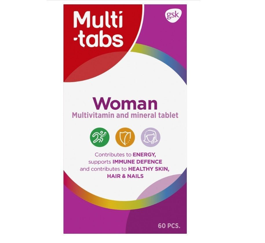 Мультивитаминный-минеральный комплекс для женщин Multi-tabs Woman 60 таблеток (Финляндия)  #1