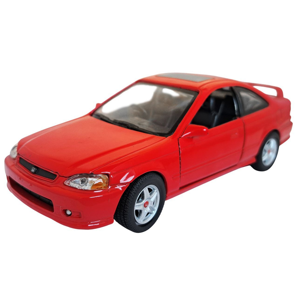 Сборная металлическая машинка 1/24 Honda Civic coupe 2000 г MotorMax 75120-7С  #1