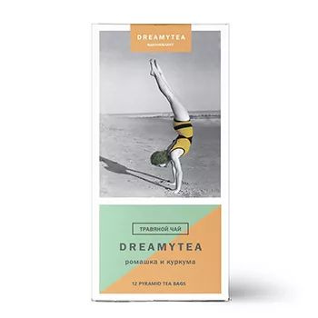 Чай травяной Dreamytea Ромашка и куркума пакетированный, Biopractika, 12 шт.*3 г, Россия  #1