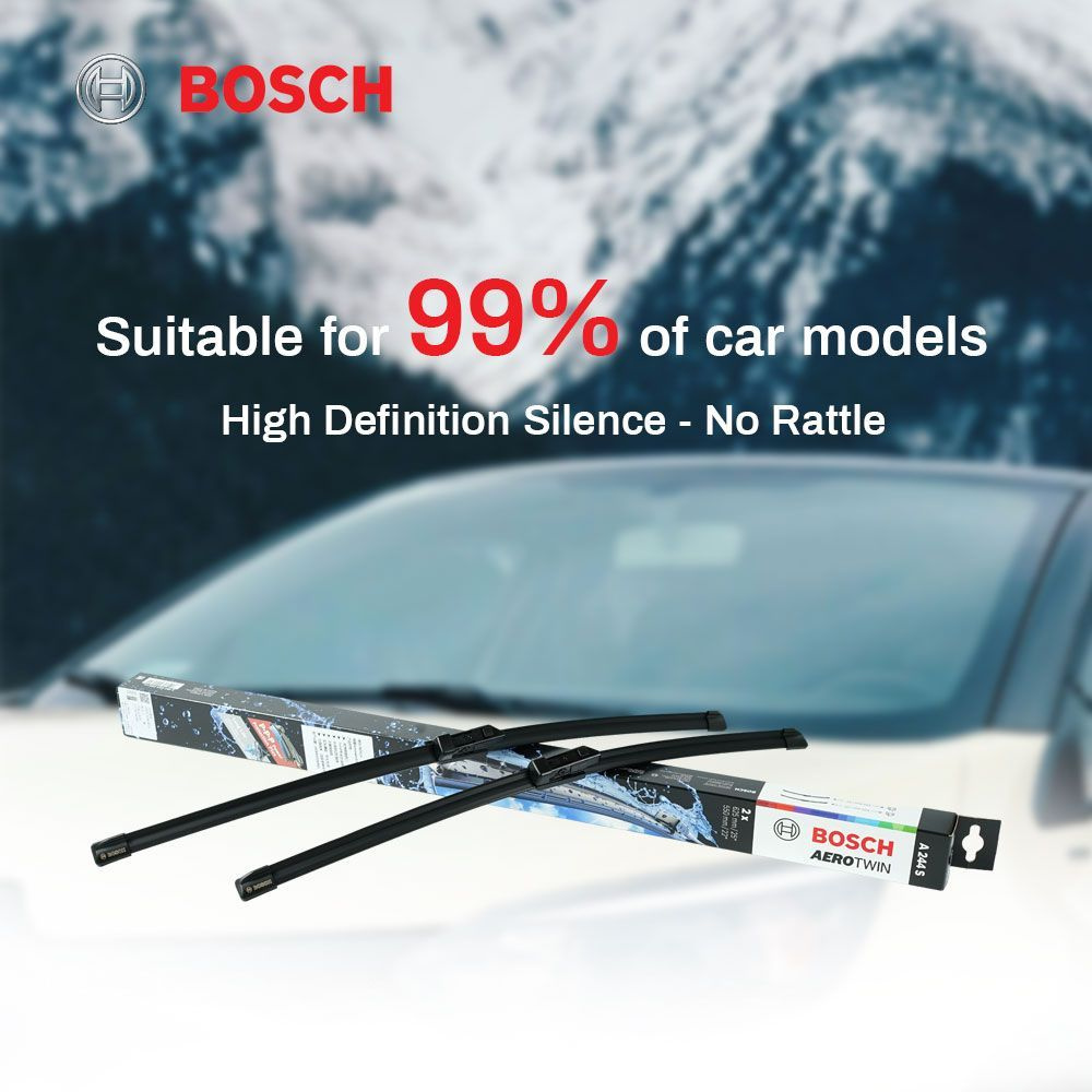 Bosch Комплект бескаркасных щеток стеклоочистителя, арт. 3397014244, 62.5 см + 55 см  #1