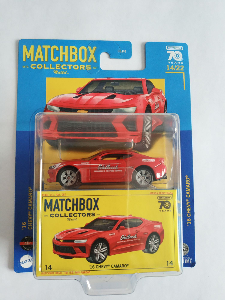 Машинка коллекционная Matchbox Collectors 70 years 16 СHEVY CAMARO HLJ61 #1