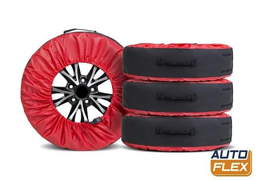Чехлы для колес автомобиля AutoFlex от 15 до 20, полиэстер 600D, комплект 4 шт., 80401  #1