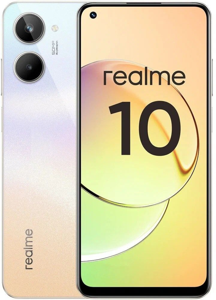 realme Смартфон 10 RMX3630 8/256Gb черный (6054043) EU 8/128 ГБ, белый #1