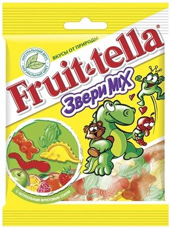 Мармелад Fruittella Звери Mix, 150г #1