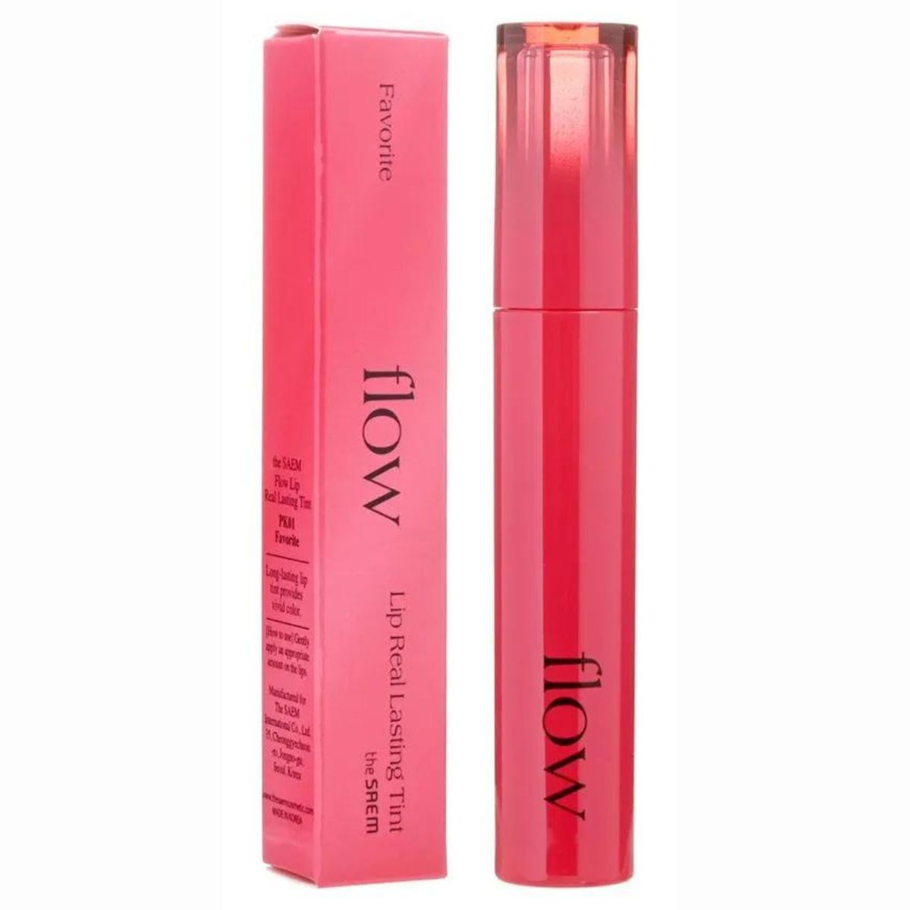 Тинт для губ The Saem Flow Lip Real Lasting Tint PK01 Favorite #1