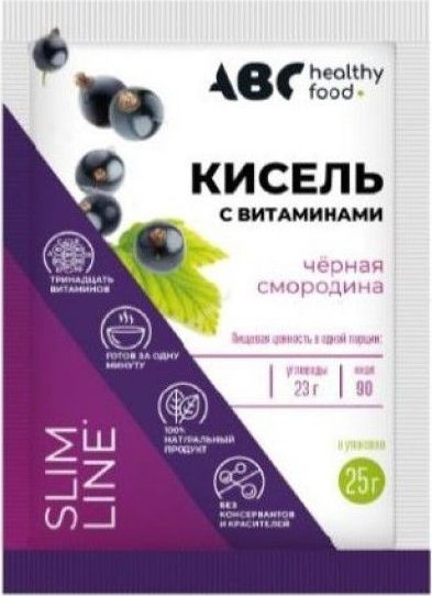 Кисель детский сухой ABC Healthy Food / АВС Хелси фуд Витошка витамины и кальций со вкусом черной смородины #1