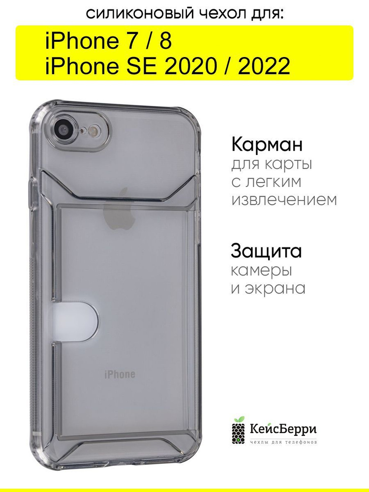 Чехол для iPhone 7, 8, SE 2020, SE 2022, серия Card Case #1