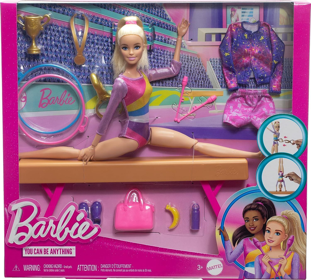 Игровой набор Барби шарнирная, гимнастка Barbie выпуск 2024 #1