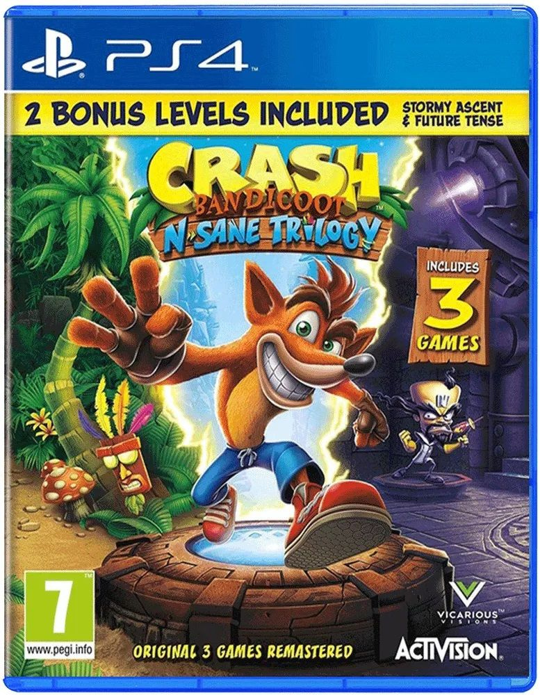 Игра Crash Bandicoot N. Sane Trilogy (PlayStation 4, Английская версия) #1