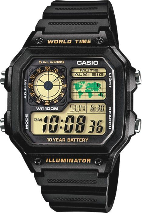 Casio Часы наручные Кварцевые Casio AE-1200WH-1B #1