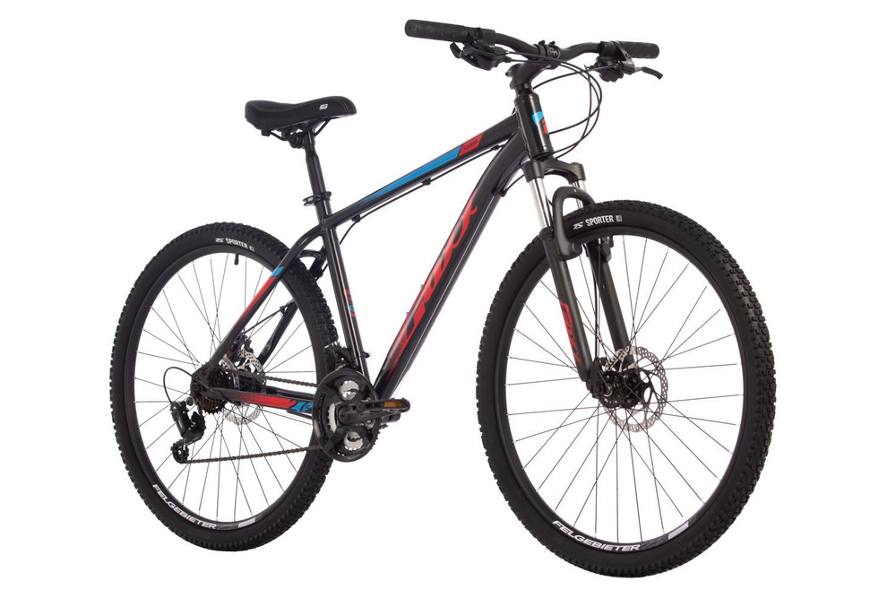 Велосипед FOXX 27.5" CAIMAN черный,сталь, размер 18" #1