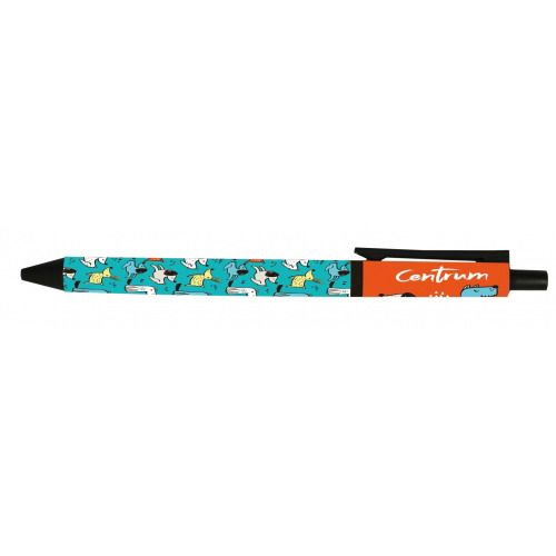 Ручка CENTRUM Dogs шариковая автоматическая прорезиненная, цвет чернил синий 0.7мм  #1