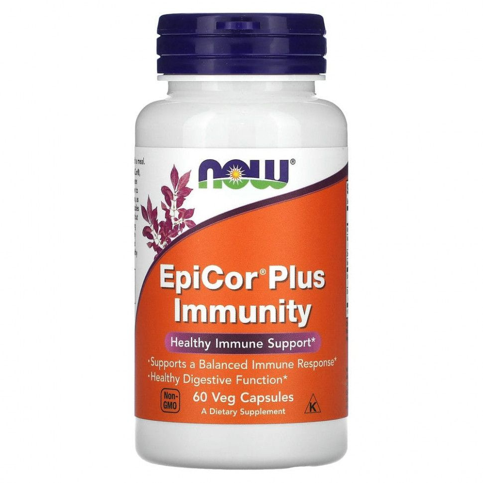 NOW Foods, EpiCor Plus Immunity, 60 растительных капсул #1