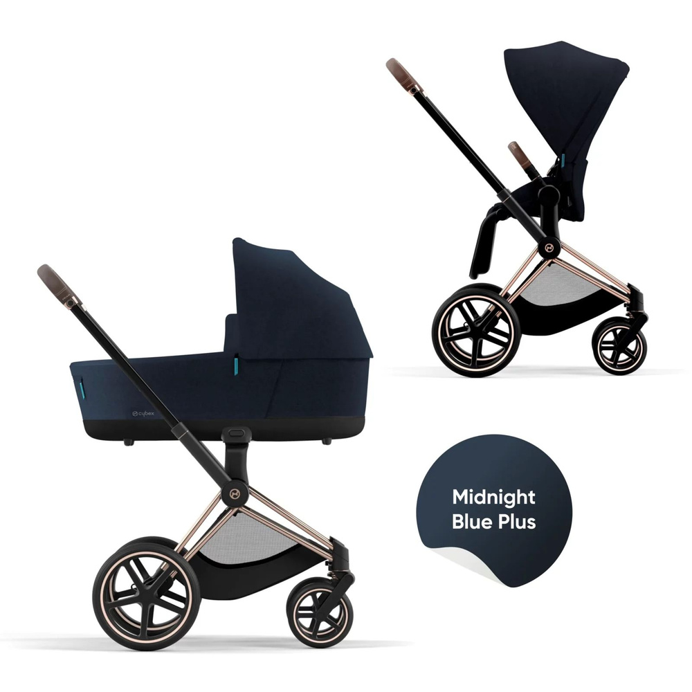 Cybex Priam IV (2024) Коляска 2 в 1, шасси IV Rosegold/Midnight Blue+ #1