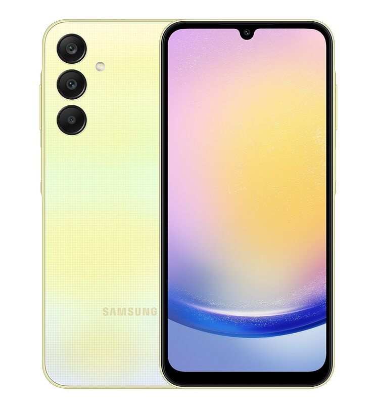 Samsung Смартфон Galaxy A25 8/256 ГБ, светло-желтый #1