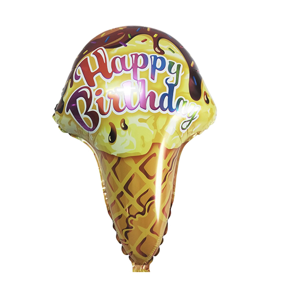 Воздушные шар Фигура Мороженое Happy Birthday 18"/45 см #1