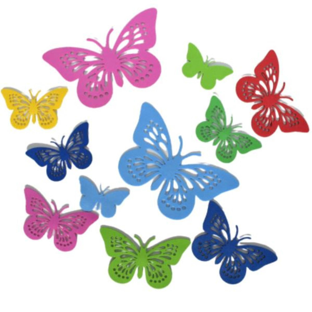 Комплект Бабочки Узорчатые 11шт #1