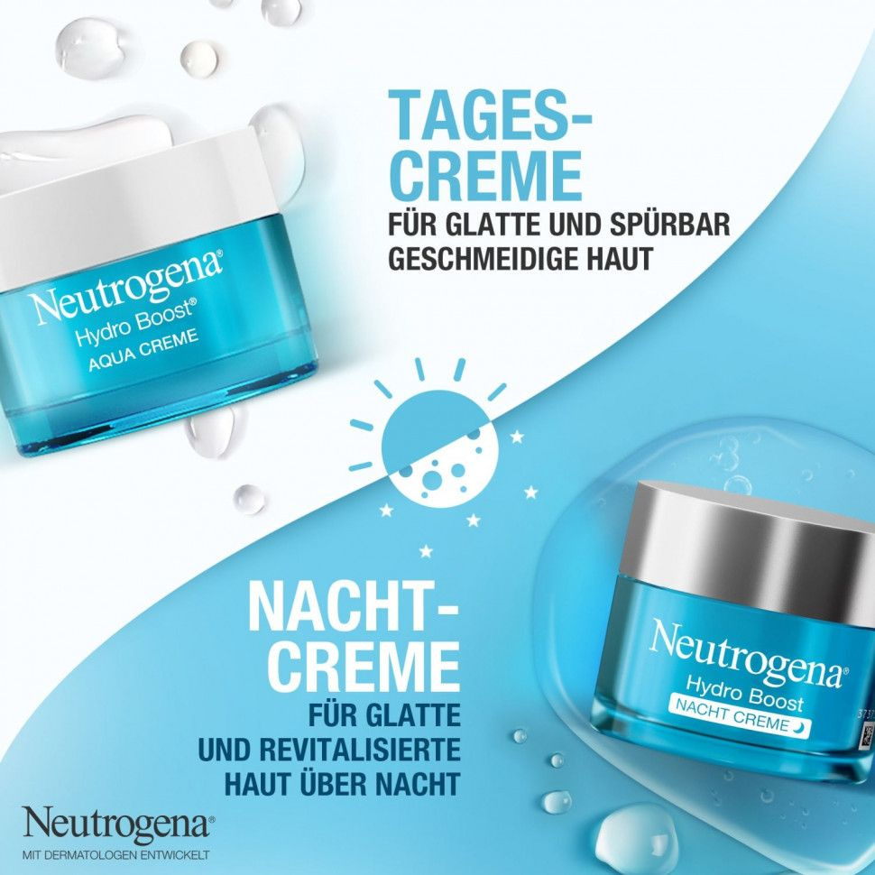 Крем для лица HYDRO BOOST TAG+NACHT. Neutrogena. Сделано во Франции. 2х50 мл. арт.2431  #1