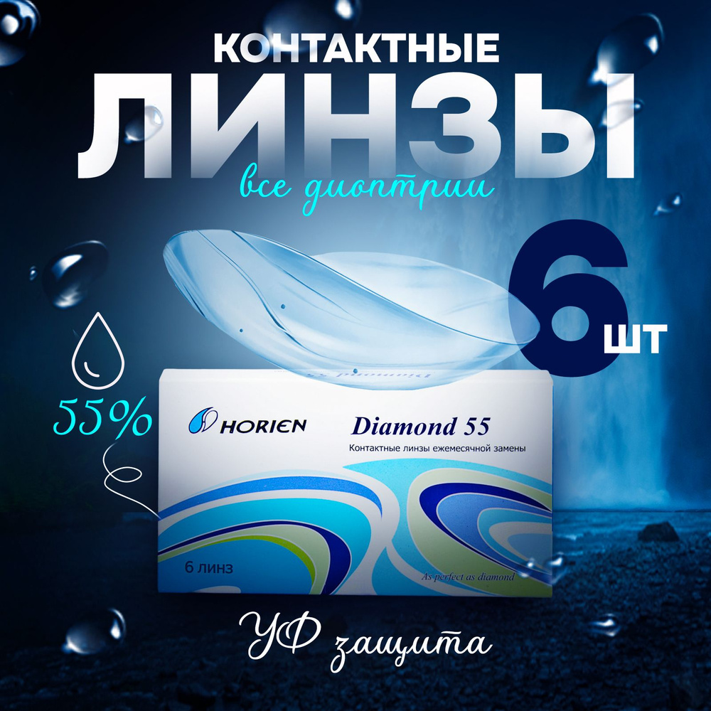 Линзы контактные Horien, 6 шт/., -1.00/ 8.6/ 1 месяц #1