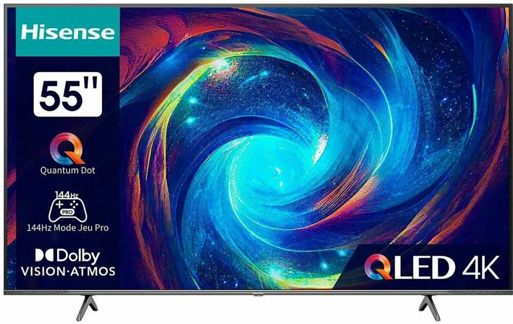 Hisense Телевизор 55E7KQ PRO 55" 4K UHD, серый #1