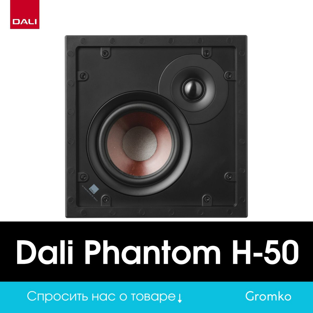 DALI Трансляционный громкоговоритель Phantom H-50, 120 Вт, белый  #1