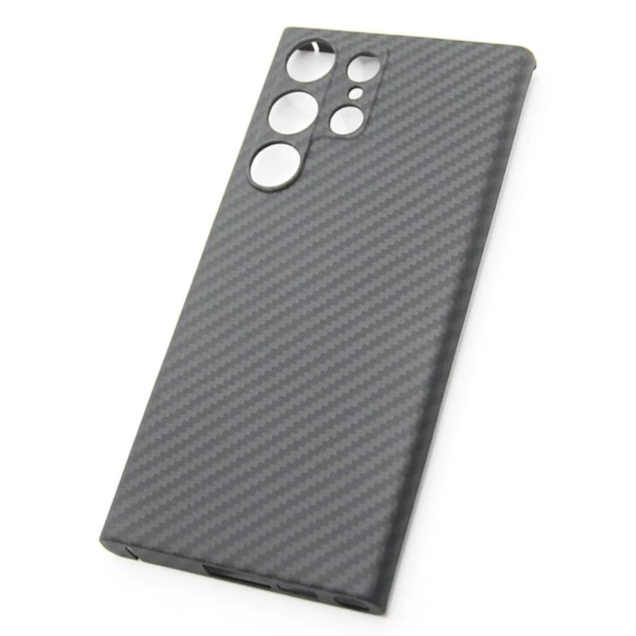 Кевларовый чехол на самсунг DiXiS Carbon Case для Samsung Galaxy S24 Ultra (BS24Ultra-0M) чёрный матовый #1