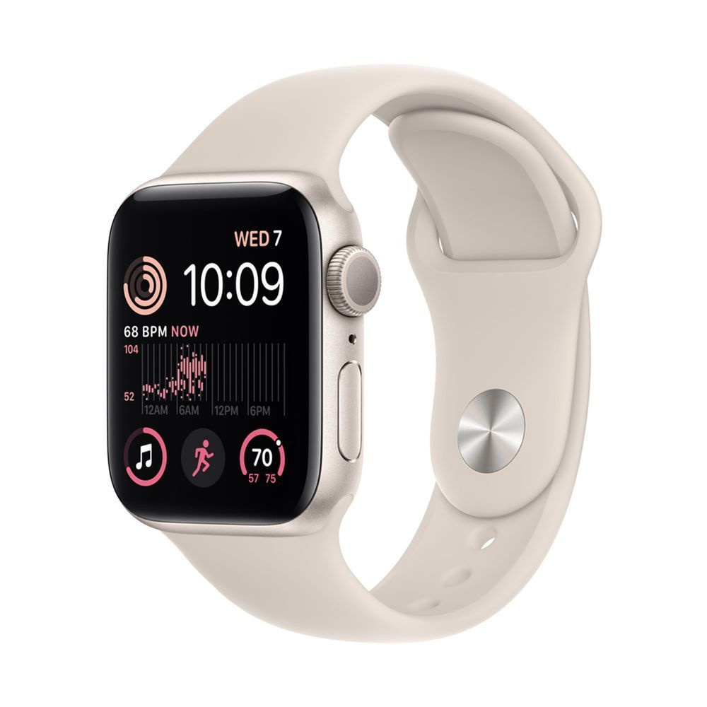 Умные часы Apple Watch SE Gen 2 2023 40 мм, Сияющая звезда, Размер M/L, Sport Band  #1
