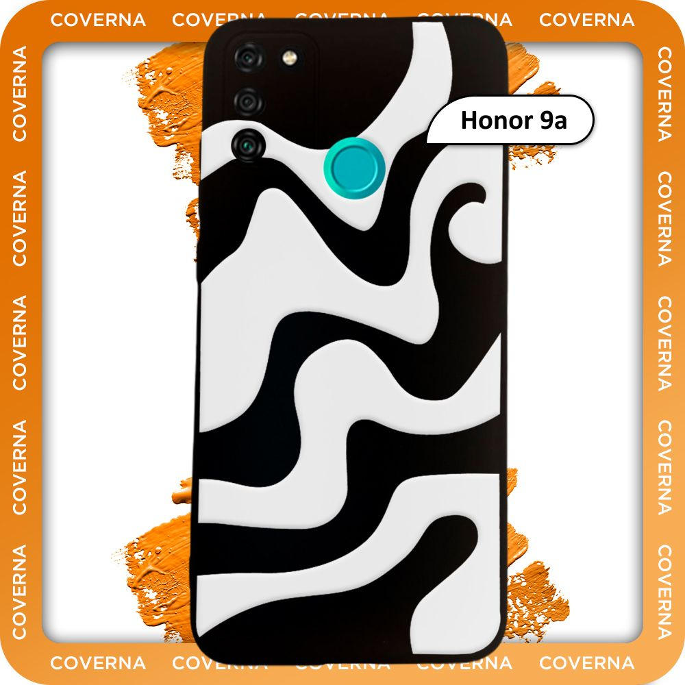 Чехол силиконовый с узором волна на Honor 9a, для Хонор 9а #1