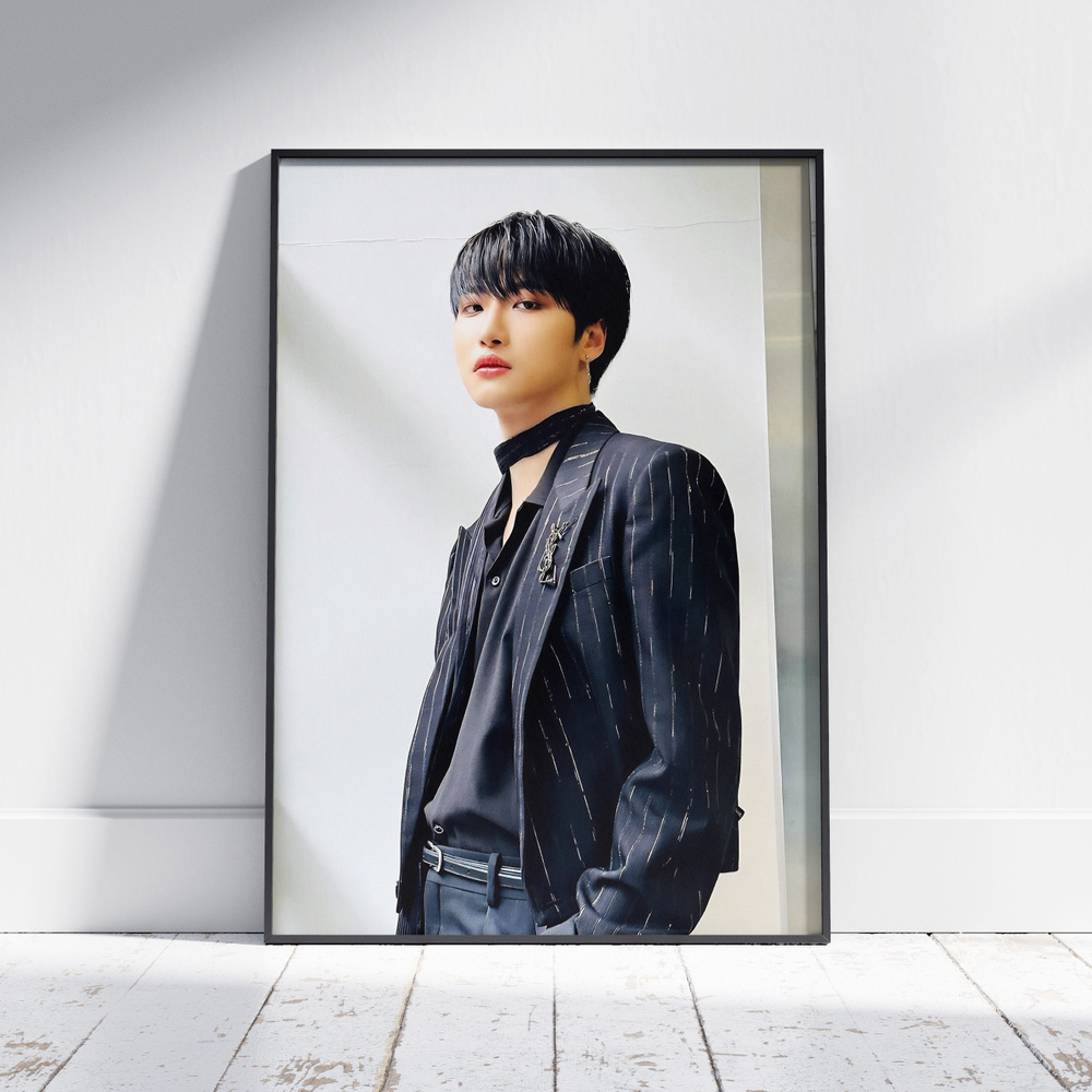 Плакат на стену для интерьера ATEEZ (Сонхва - Seonghwa 19) - Постер по K-POP музыке формата A4 (21x30 #1
