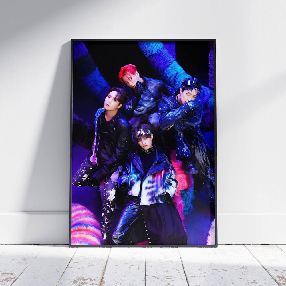Плакат на стену для интерьера ATEEZ (Общее 1) - Постер по K-POP музыке формата A4 (21x30 см)  #1