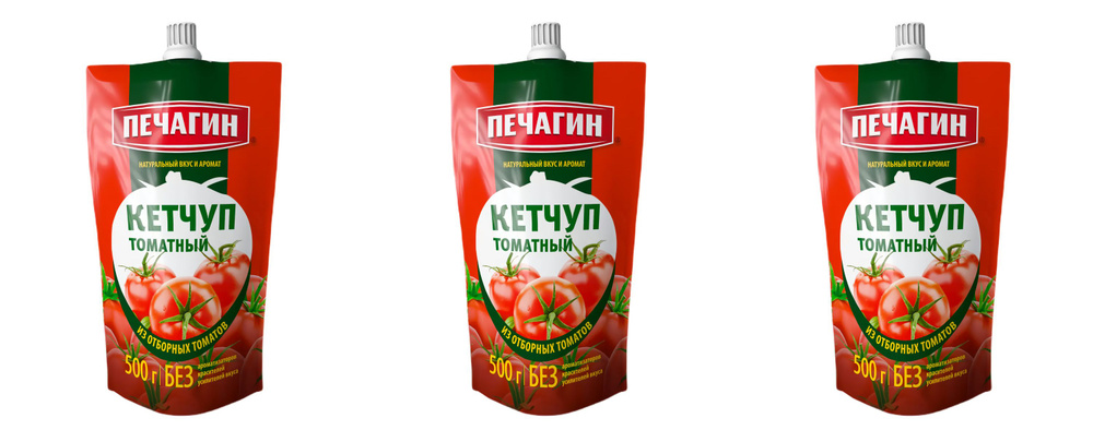 Pechagin Professional Кетчуп Томатный, 500 гр, 3 шт #1