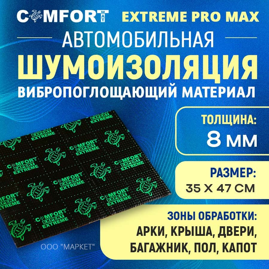 Шумоизоляция Comfort mat Extreme PRO MAX 35см х 47см #1