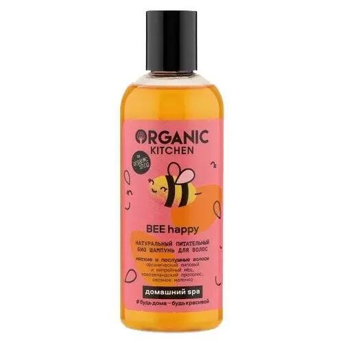 Шампунь Organic Kitchen "Bee Happy", Био, натуральный, питательный, для волос, 270 мл  #1
