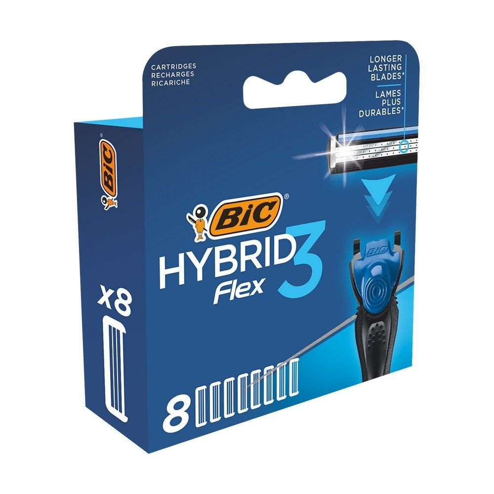 Сменные кассеты для бритья BIC Flex 3 Hybrid, 8 шт 948275 #1