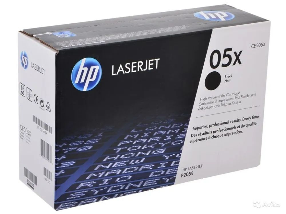 Картридж оригинальный HP 05X (CE505X) Black для принтера HP LaserJet P2050  #1