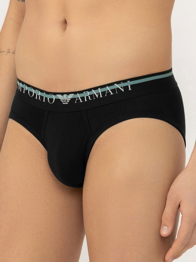 Трусы брифы Emporio Armani Underlined Logo, 1 шт #1