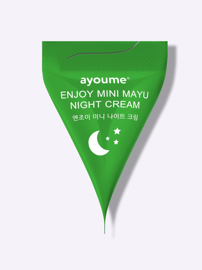 Крем для лица ночной с центеллой AYOUME ENJOY MINI NIGHT CREAM 1шт*3гр.  #1