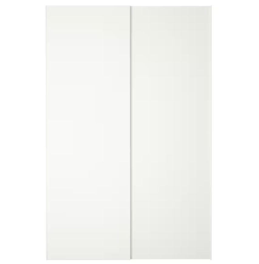 Пара раздвижных дверей - HASVIK IKEA/ ХАСВИК ИКЕА, 150х236 см, белый  #1