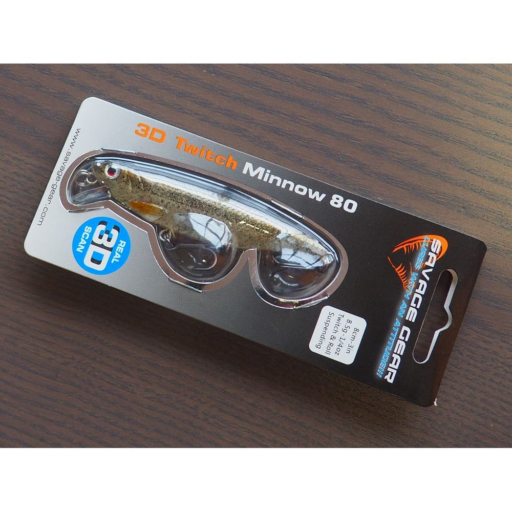 Воблер для рыбалки Savage Gear 3D Twitch Minnow 8.5g Minnow 57381 #1