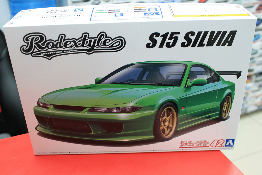 Сборная модель Aoshima 1:24 06148 Nissan Silvia S15 '99 Rodexstyle #1