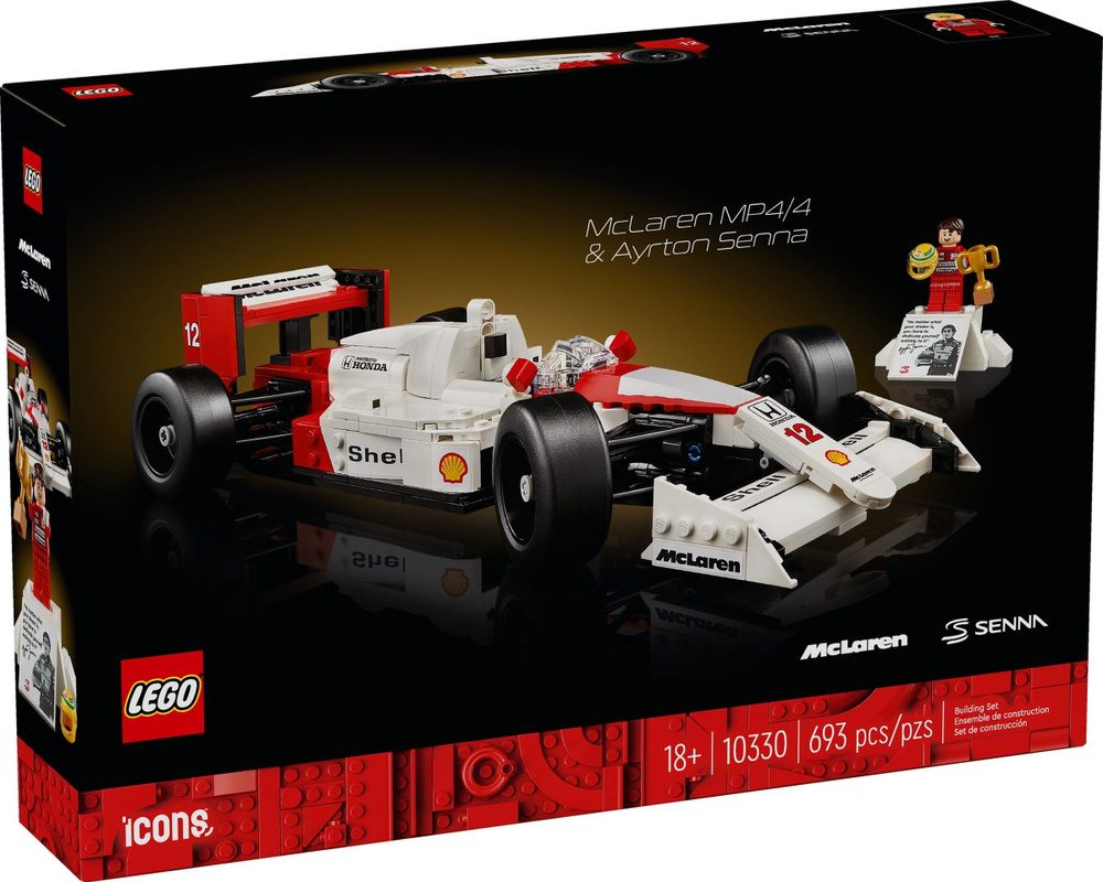 Конструктор LEGO Creator 10330 McLaren F1 MP4/4 и Айртон Сенна #1