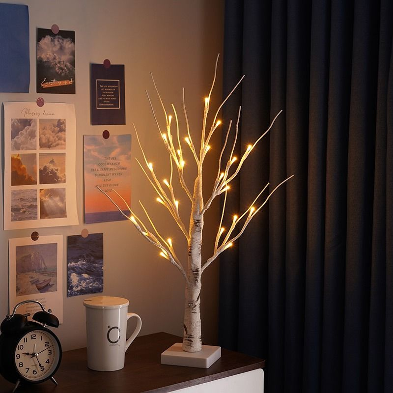 Декоративное светящееся дерево с 24 led-лампочками высотой 45 см  #1
