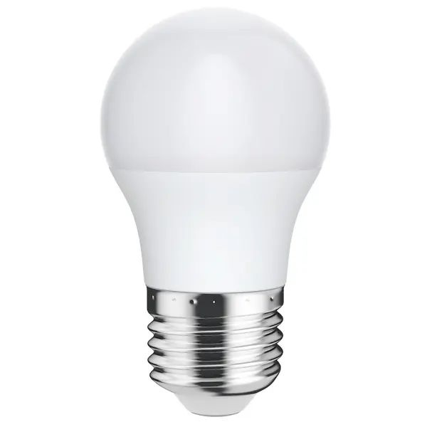 Лампочка светодиодная Lexman шар E27 440 лм нейтральный белый свет 5.5 Вт  #1