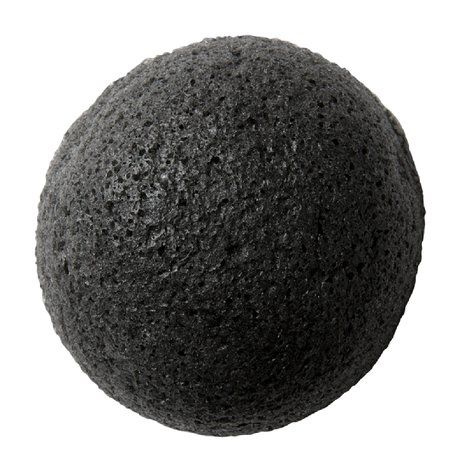 Спонж конняку для лица с бамбуковым углем Charcoal Konjac Sponge #1