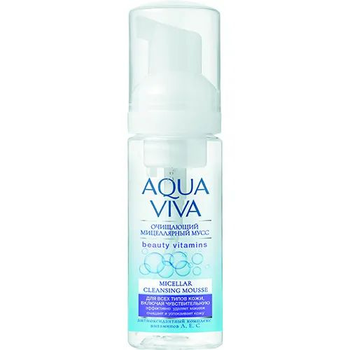 Мусс мицеллярный Aqua Viva очищающий для всех типов кожи, 150 мл  #1