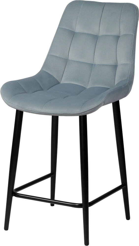 Полубарный стул Эйден 65 см пыльно-голубой / черный #1